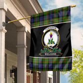 Ferguson Tartan Crest Garden Flag - Welcome Style